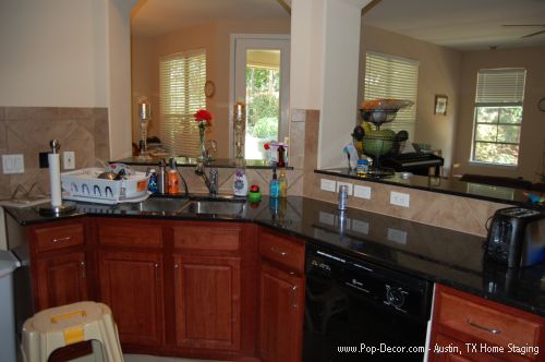 Austin Home Stagers Before Picture of Kitchen
