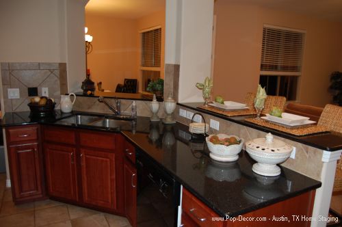 Austin Home Stagers After Picture of Kitchen